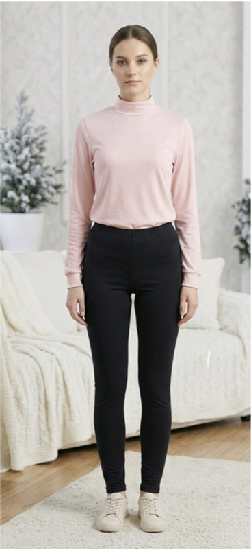 Blusa Básica Térmica Gola Alta Feminino 